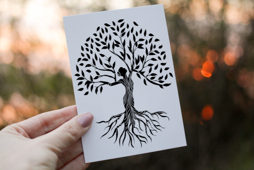 Tree Of Life Birthday Card, Card for Friend, Greeting Card